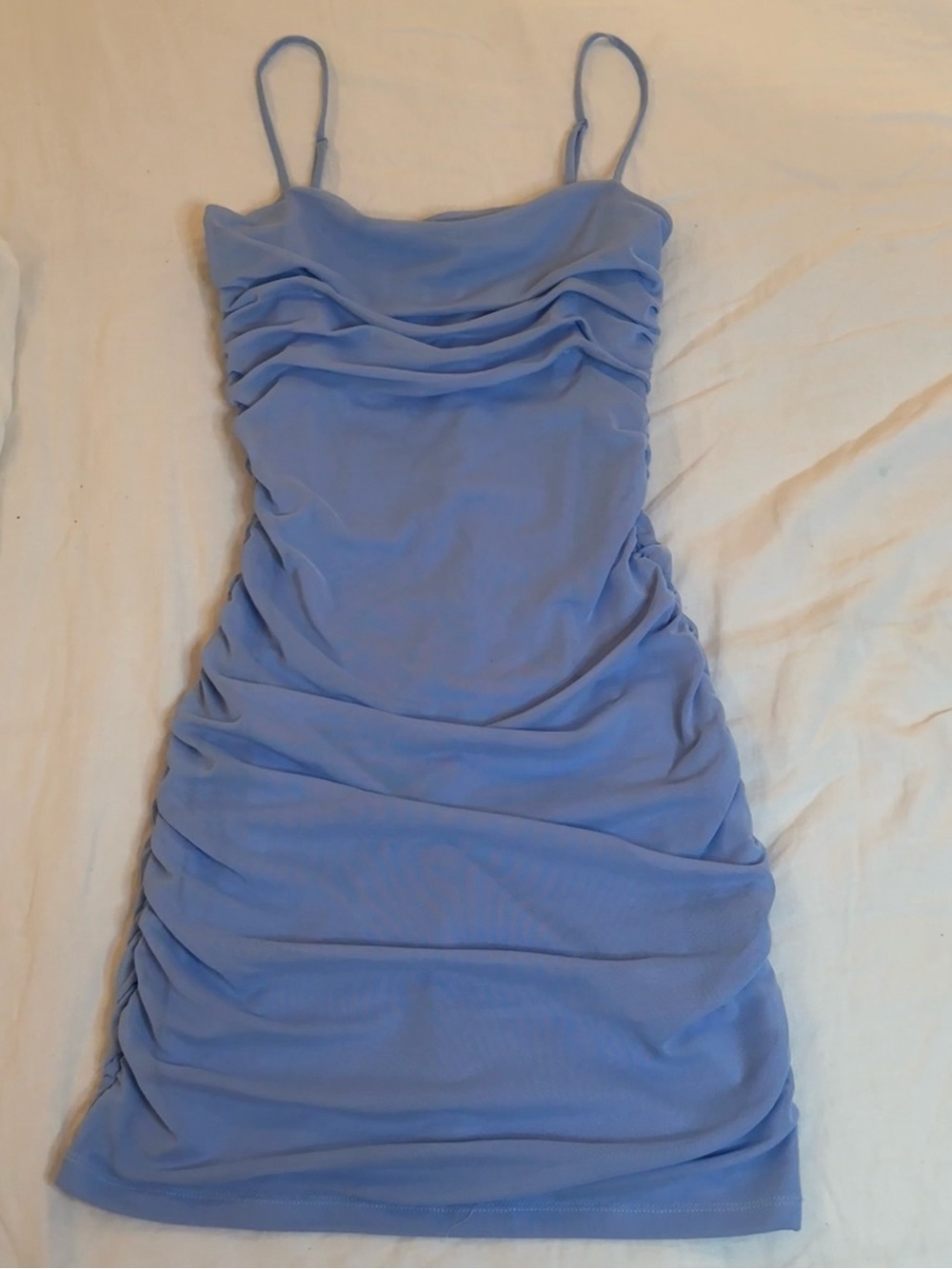 Garage Women’s blue mini dress with thin straps size S